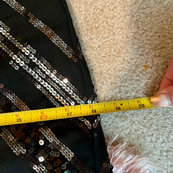 Express Holiday New Years Black Sequin Long Sleeve Party Dress size L - Picture 10 of 11